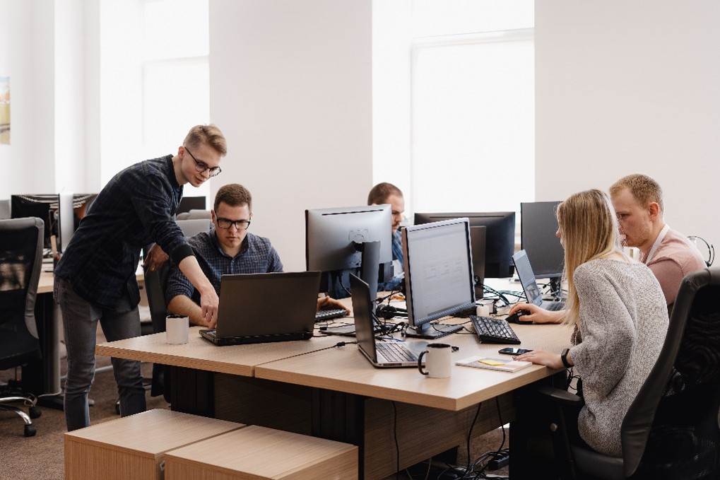 AI development team working